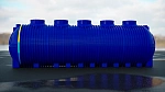 Пластиковая ёмкость 30 кубов, синий